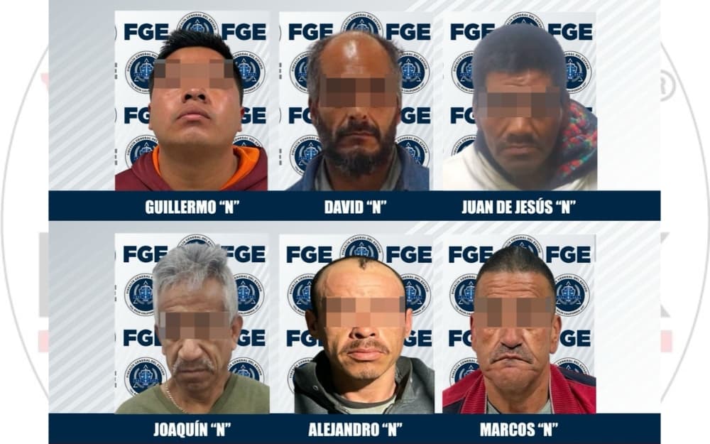 La Fiscalía General del Estado informó que seis individuos acusados de delitos contra la salud en la modalidad de narcomenudeo fueron vinculados a proceso penal.