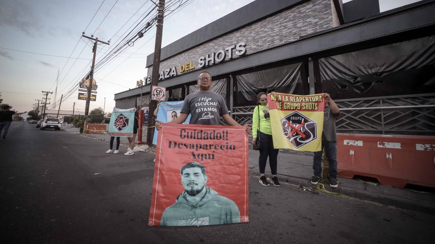 "No a la reapertura del Grupo Shots": familiares de desaparecidos en Mexicali IFOTO: Border Zoom