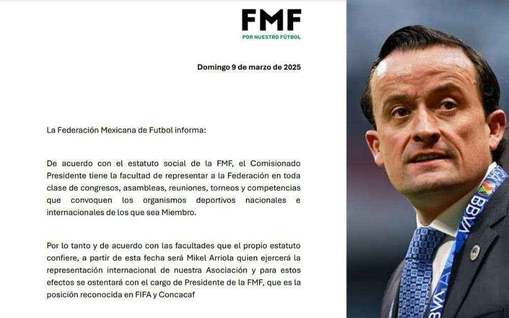 Mikel Arriola se desempeñaba como presidente ejecutivo de la Liga MX, cargo que ocupó desde 2021