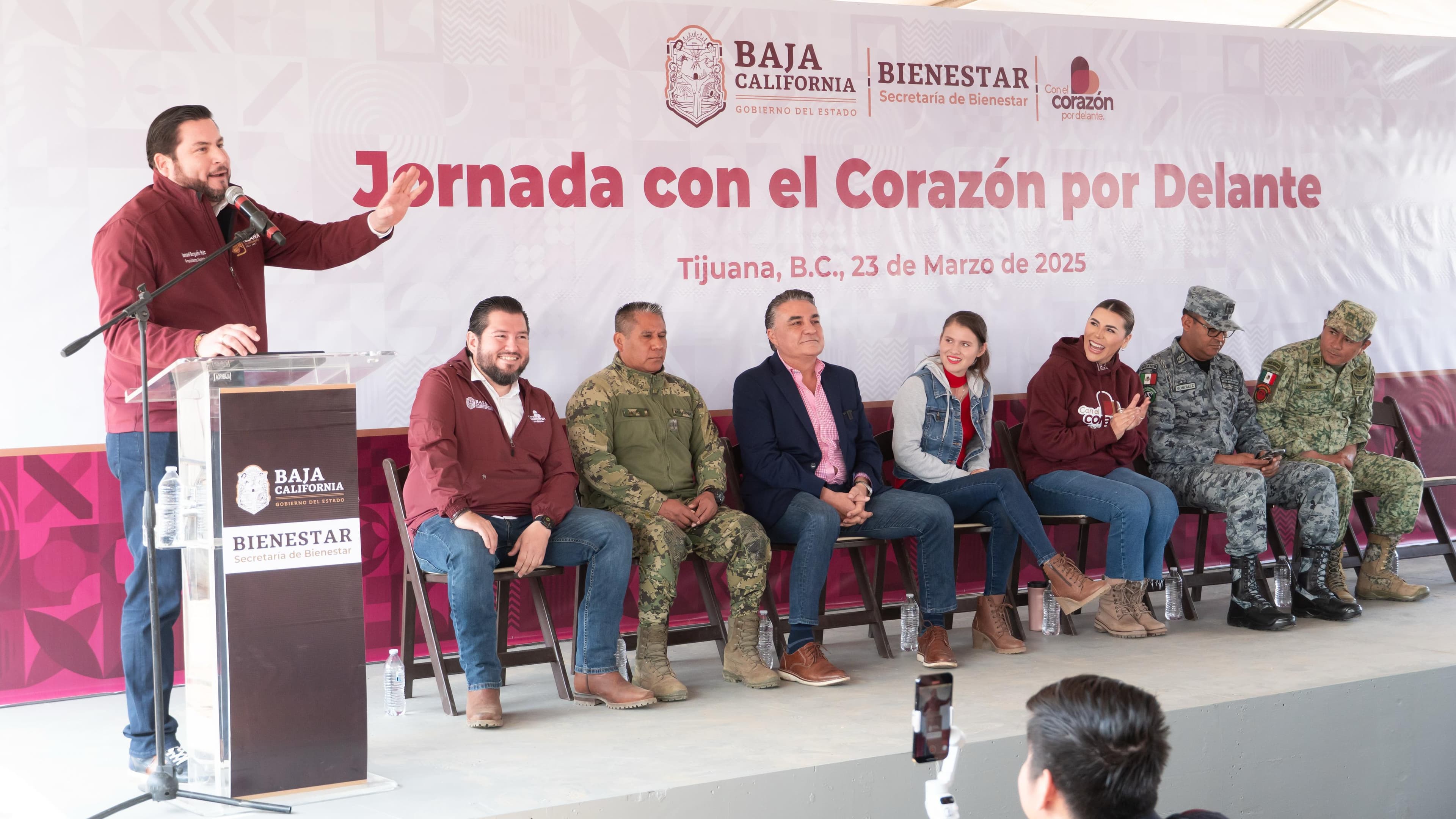 Ismael Burgueño Ruiz, participó en la Jornada "Con el Corazón por Delante", encabezada por la gobernadora Marina del Pilar Ávila Olmeda