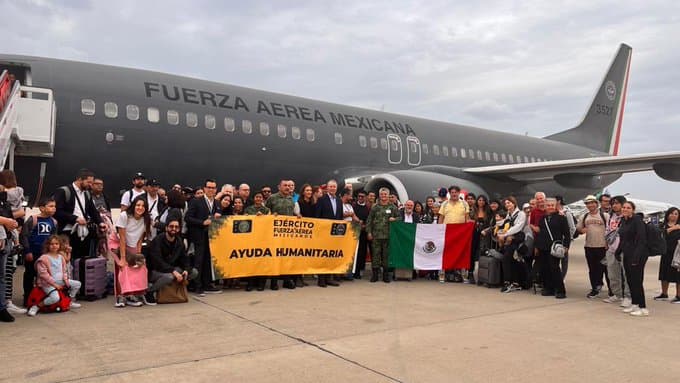 Tras su llegada, otro avión del Ejército viajó de regreso a Tel Aviv para continuar con la evacuación de mexicanos de Israel, que continúa en guerra con Hamás.