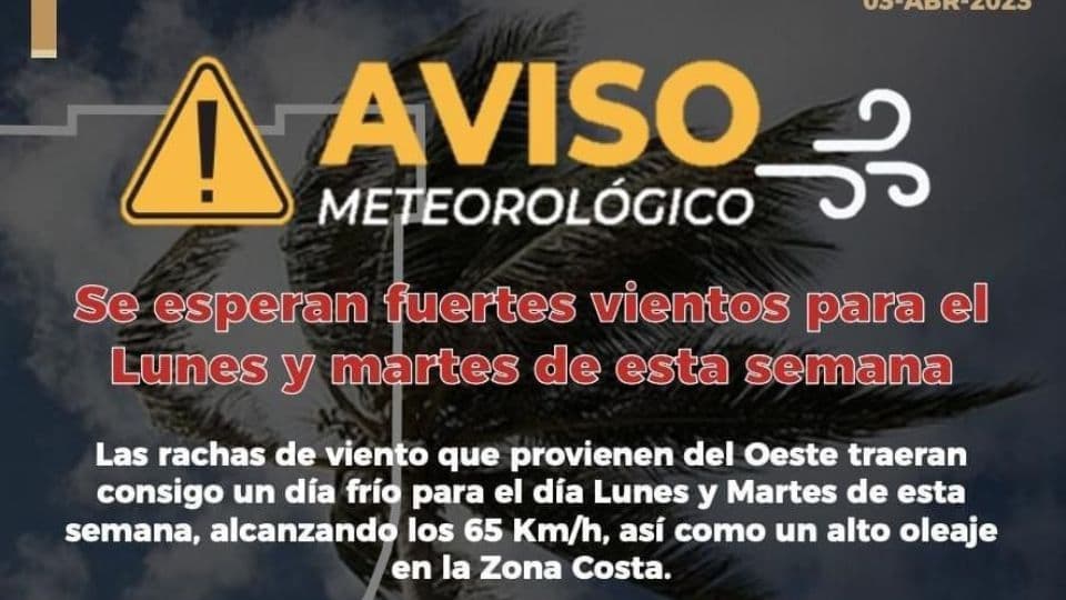 Se esperan fuertes vientos en la reión CaliBaja. I FOTO: WEB