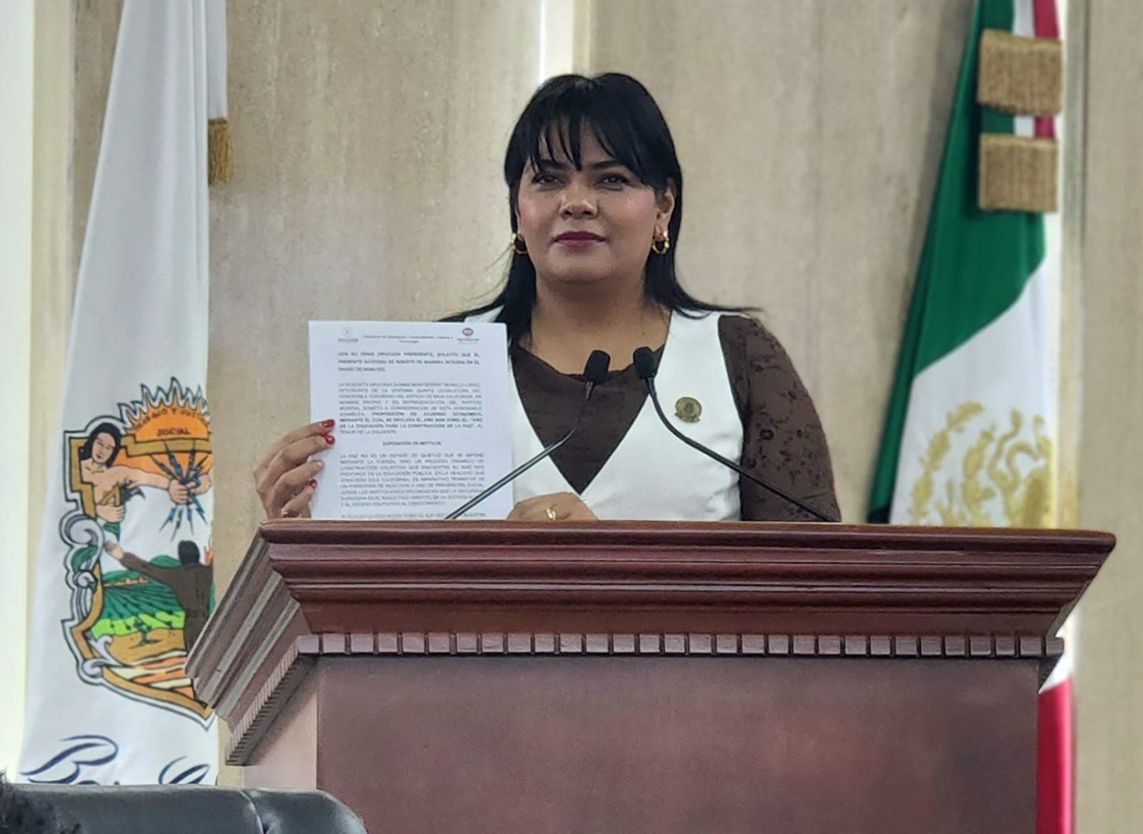 El Congreso del Estado aprobó por unanimidad declarar 2026 como el “Año de la Educación para la Construcción de la Paz”. Foto: Cortesía.