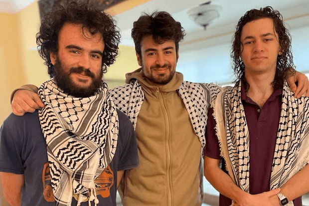 De izquierda a derecha, Tahseen Ali Ahmed, Kinnan Abdalhamid y Hisham Awartani, víctimas del ataque IFOTO: Publicada por los familiares de las víctimas.