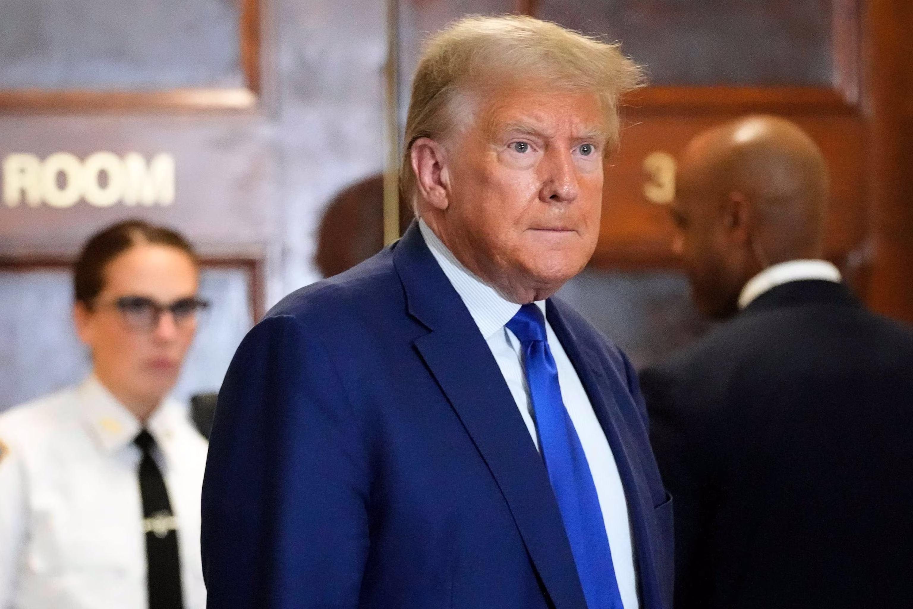 Donald Trump después de una sesión de su juicio civil IFOTO: Seth Wenig/AP