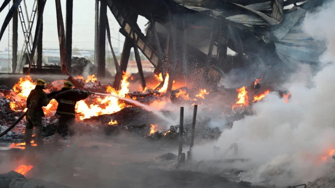 Algunos de los estragos dejados por la explosión IFOTO: Gobierno Uzbeko