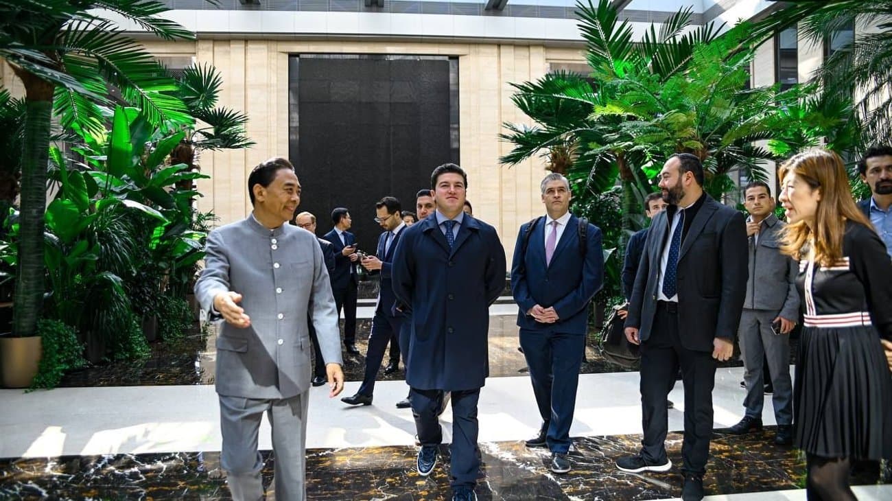 Samuel García durante su visita a China, en octubre de este año IFOTO: Web