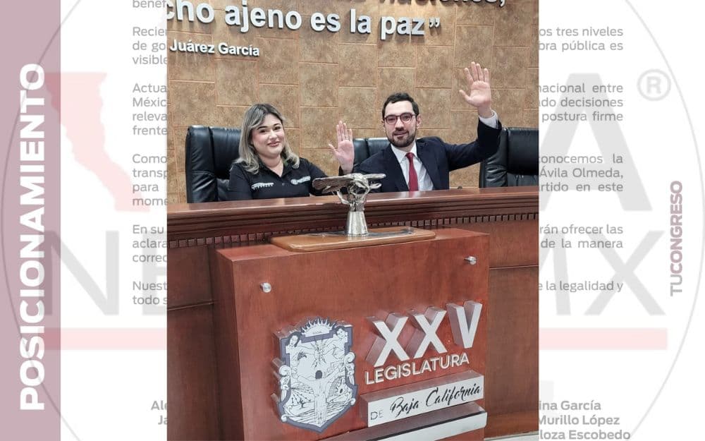 Diputadas y diputados de Morena en Baja California manifestaron su respaldo a la gobernadora Marina del Pilar Ávila Olmeda mediante un posicionamiento público emitido el 11 de mayo de 2025 en Mexicali.