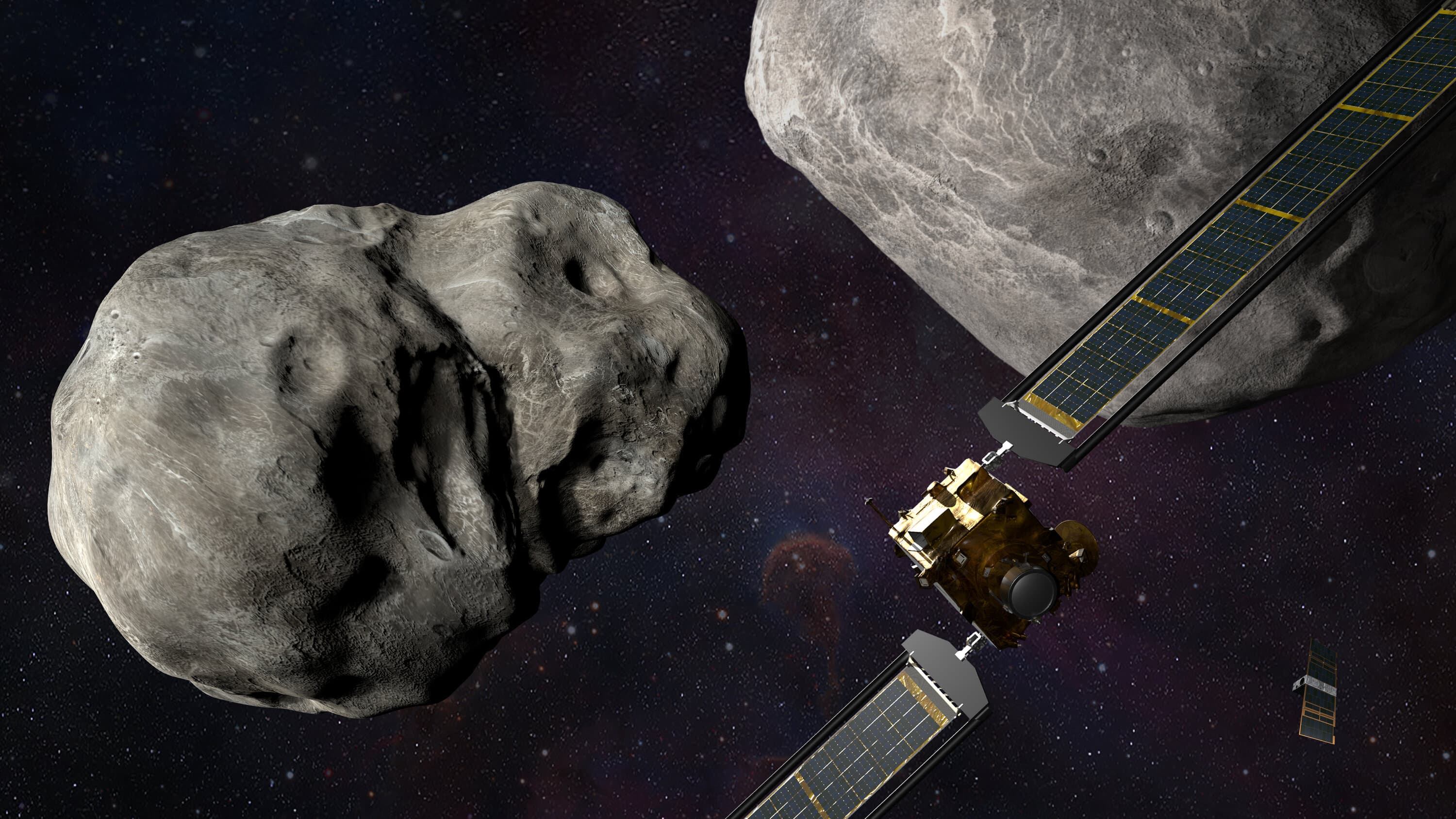 An animation of the expected collision of the Double Asteroid Redirection Test spacecraft and Dimorphos.CreditCredit...NASA/Johns Hopkins/APL