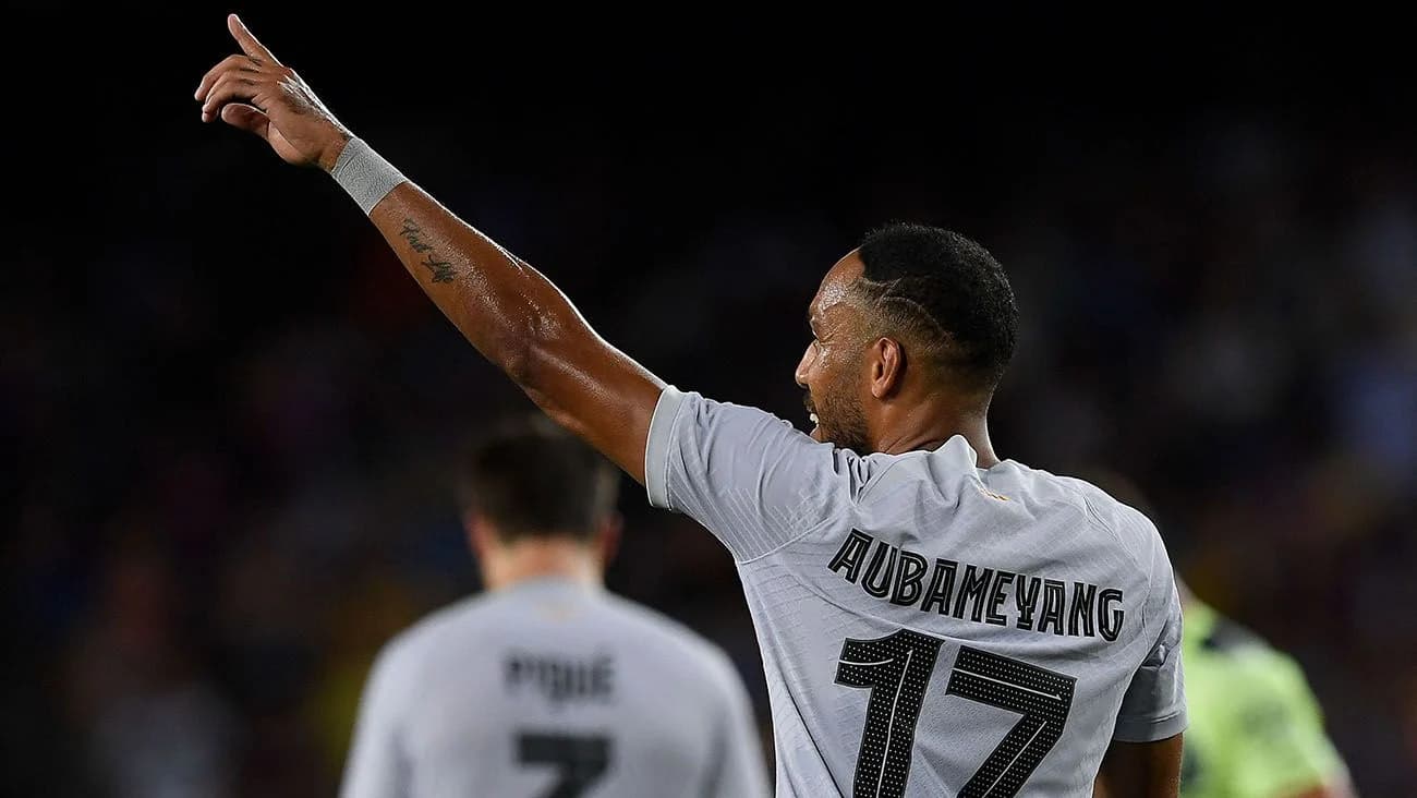 Aubameyang con Barcelona | Imagen cortesía