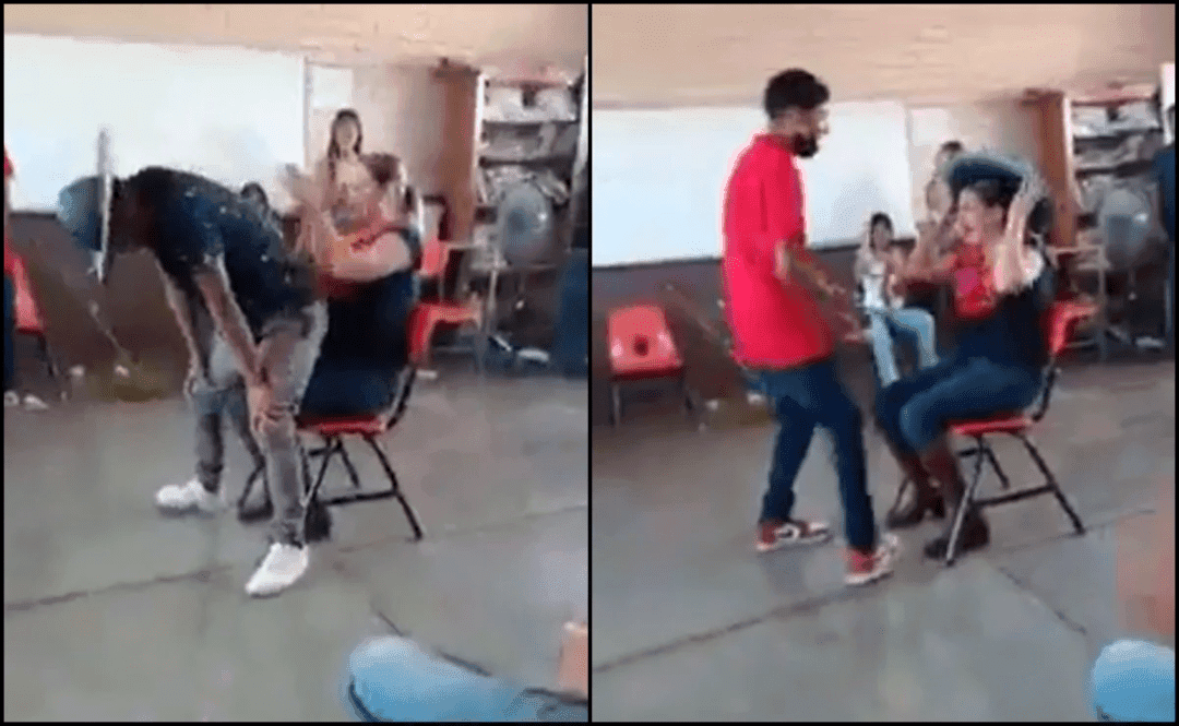 El caso se hizo viral en redes sociales, pues fue grabado por el resto del grupo que presenció la polémica escena.