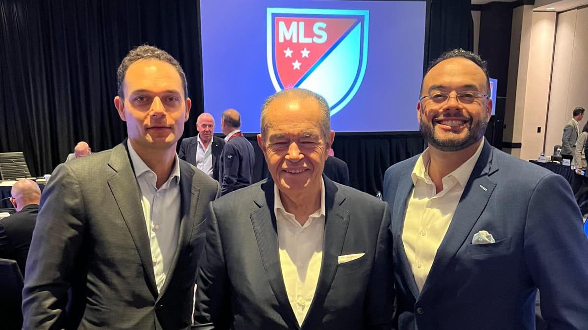 Loutfy Mansour, Mohamed Mansour y Cody Martinez, tres de los propietarios del San Diego FC (Foto: TT @sandiegofc)