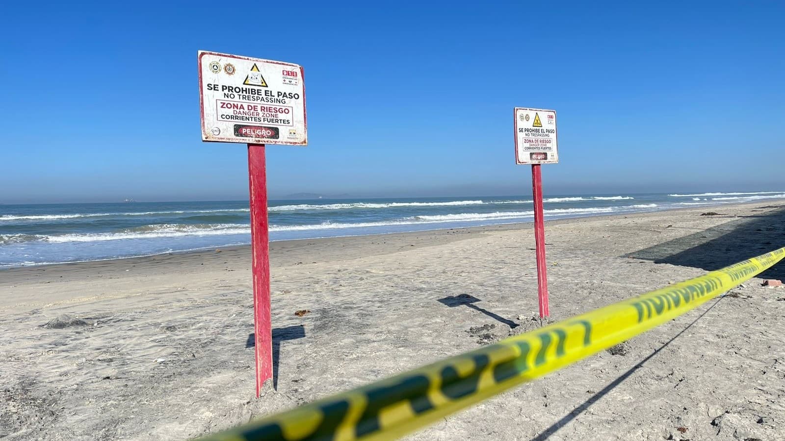 Playa en Rosarito continúa cerrada por contaminación IFOTO; Cortesía