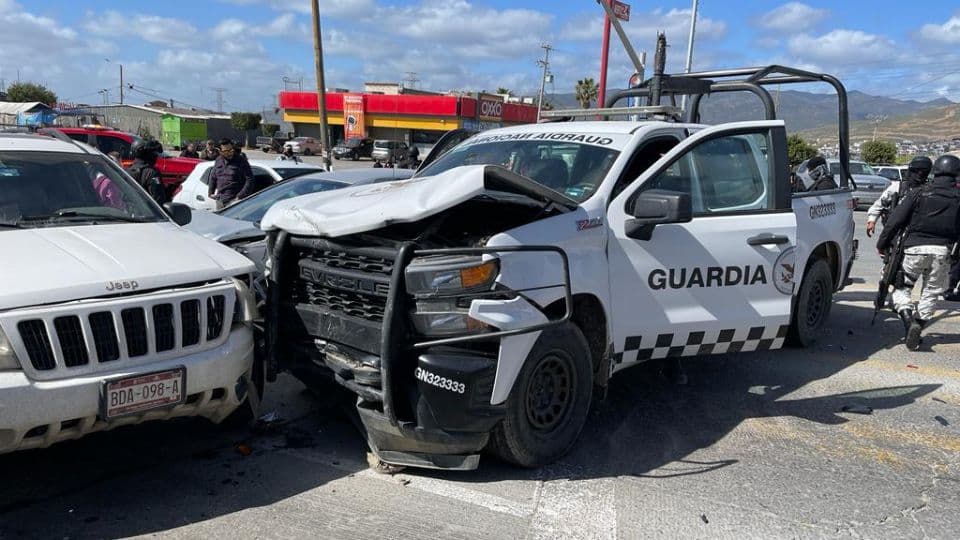 Se Accidentan elementos de la Guardia Nacional. I FOTO: BorderZoom