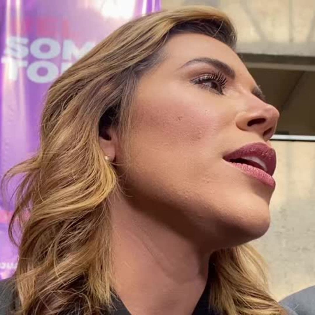 La gobernadora, Marina del Pilar habla sobre la situación de los taxis rojos I FOTO: Border Zoom