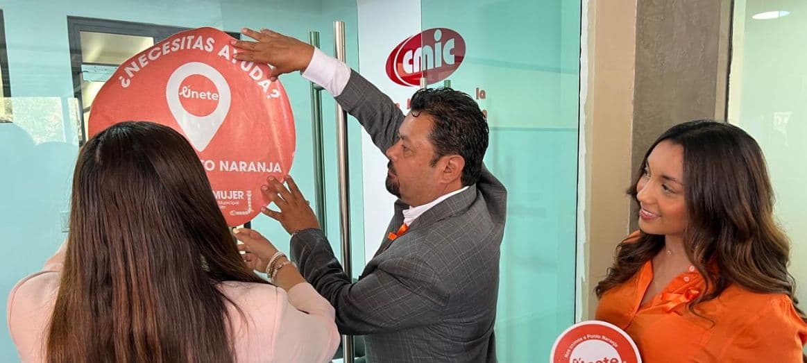 La CMIC Tijuana, en coordinación con IMMUJER, se suma al programa Punto Naranja como espacio seguro para mujeres en situación de riesgo.
