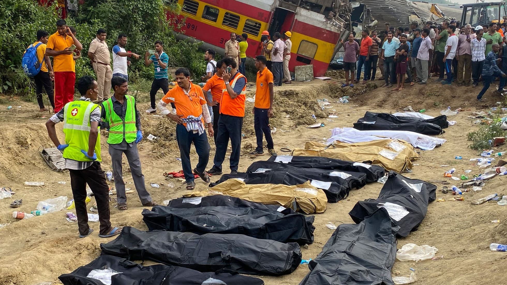 India: Accidente de trenes deja cuerpos desmembrados y cientos de heridos IFOTO: Web