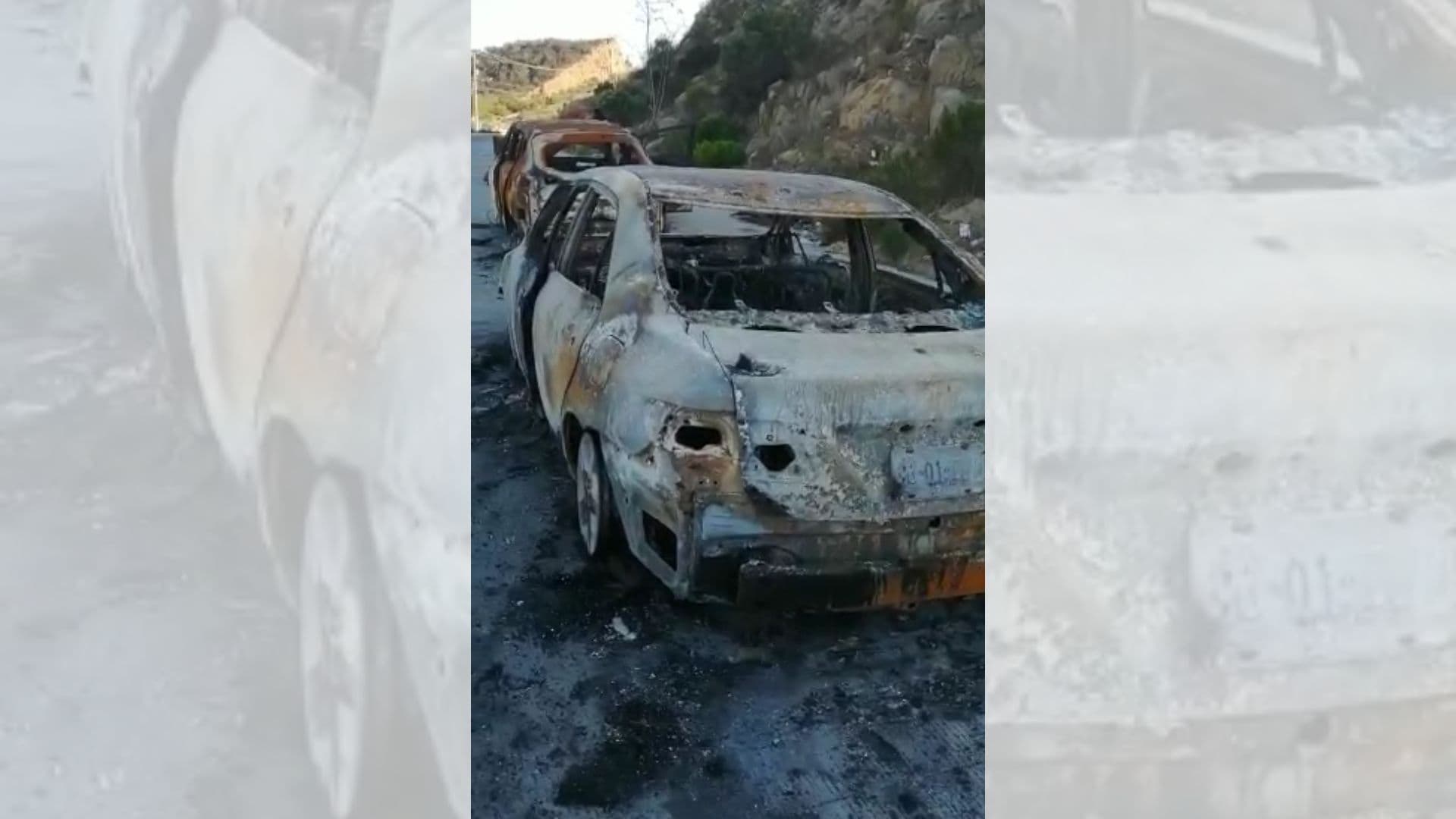 CARROS QUEMADOS  IFOTO:BAJANEWS