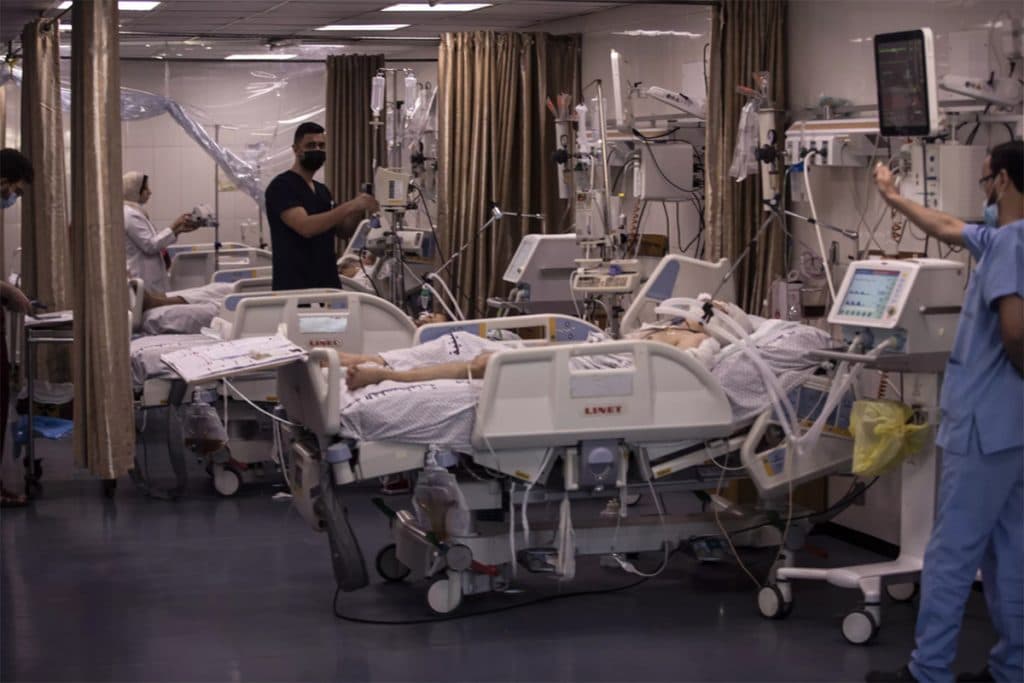 La tragedia provocó la muerte de unas 500 personas. Israel dijo tener pruebas de la responsabilidad del grupo palestino Yihad islámica por un misil fallido que cayó en el hospital.