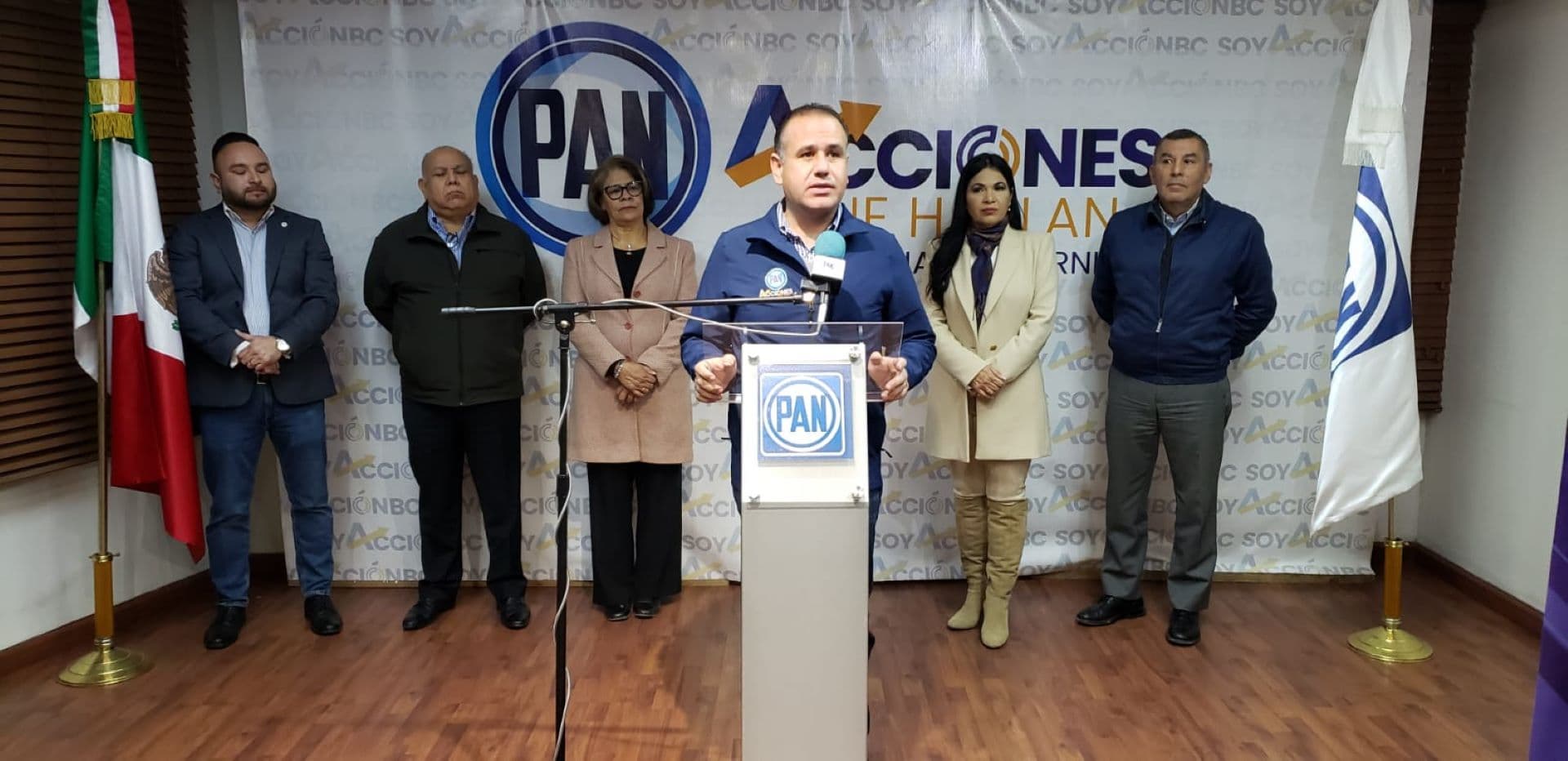 Presidente del Partido Acción Nacional, Mario Osuna, durante conferencia IFOTO: Web