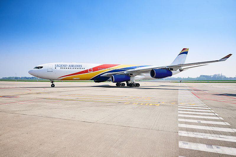 Avión de Legend Airlines, compañía que operaba el avión detenido IFOTO: Web