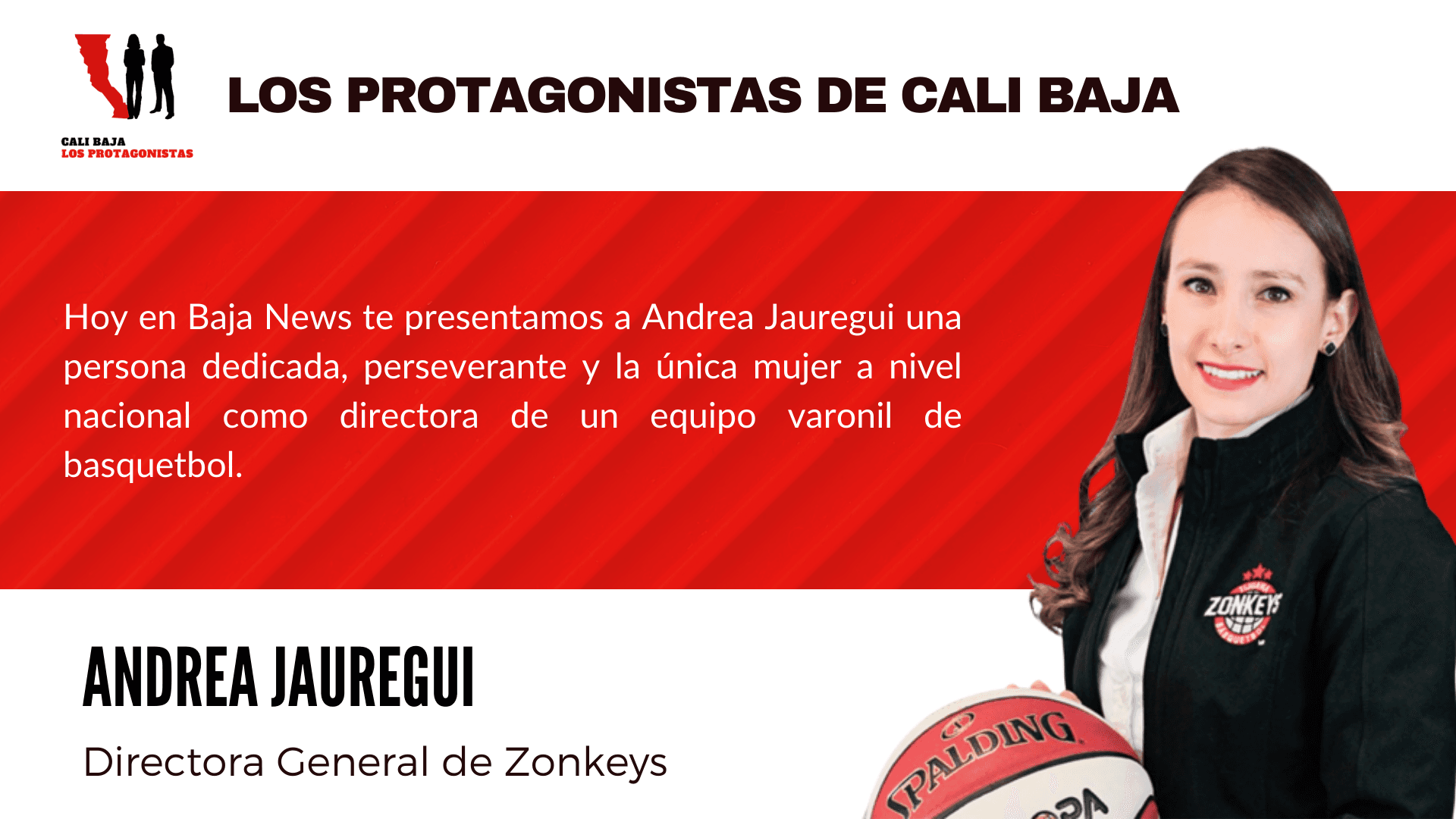 Andrea Jauregui, Directora General de Zonkeys en Los Protagonistas IFOTO: Baja News