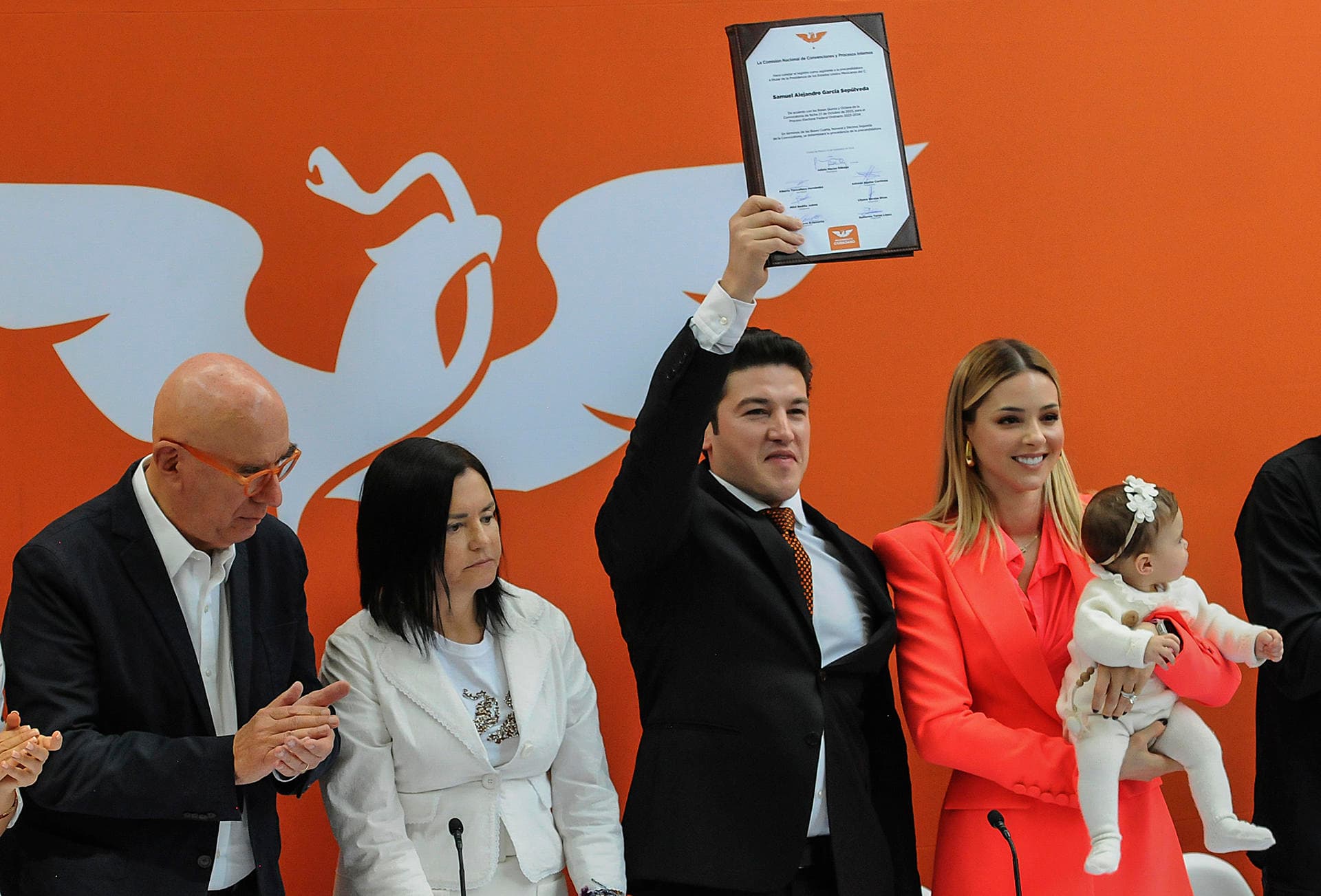 Samuel García durante su registro como precandidato IFOTO: Web