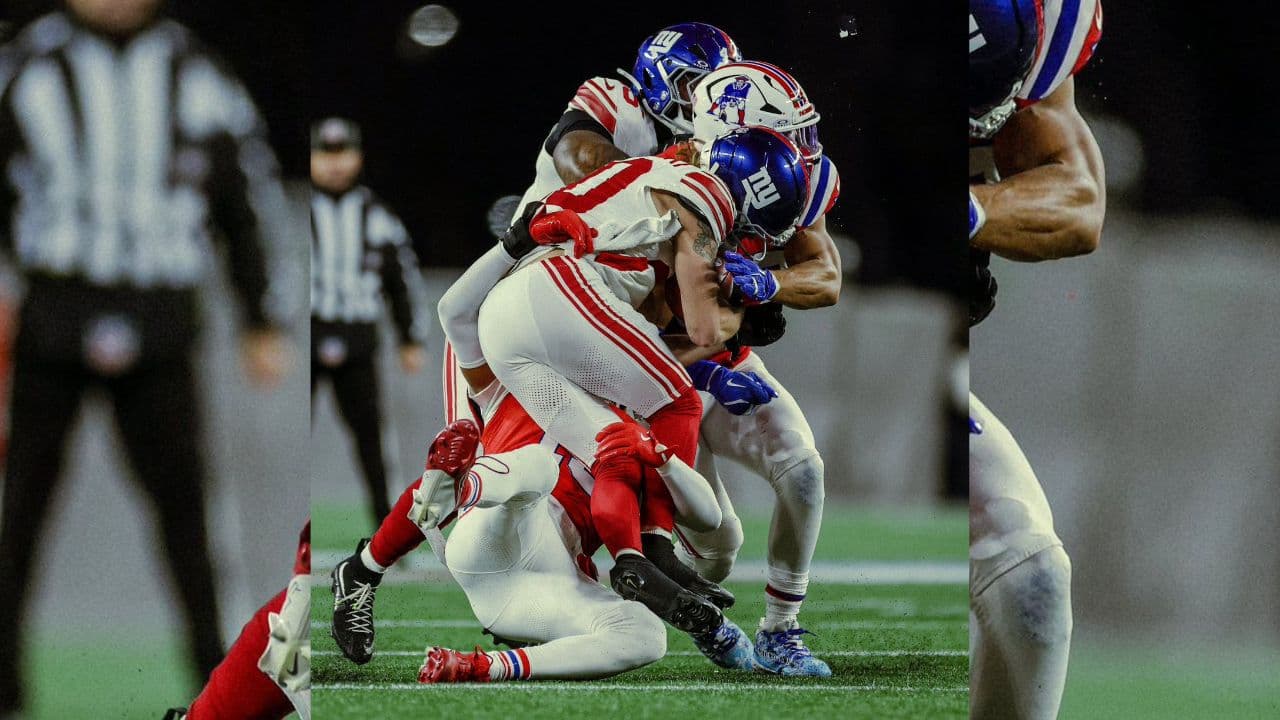 Pie de foto: Drake Maye lanzó para 282 yardas y dos touchdowns; Patriots sigue como líder de la AFC con marca de 11-2.