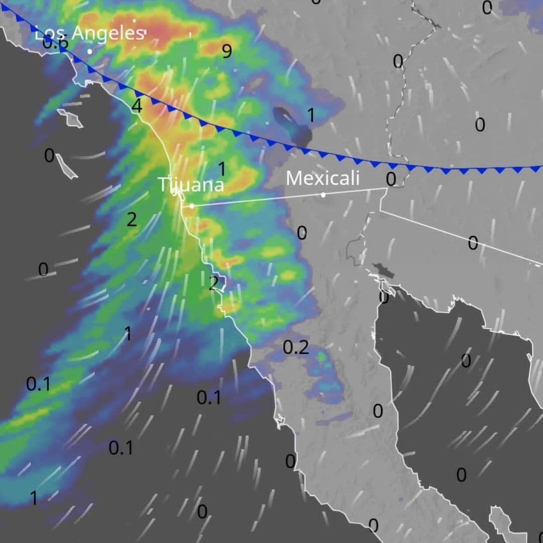 Fuertes lluvias para la madrugada de este martes. I FOTO: Cortesía