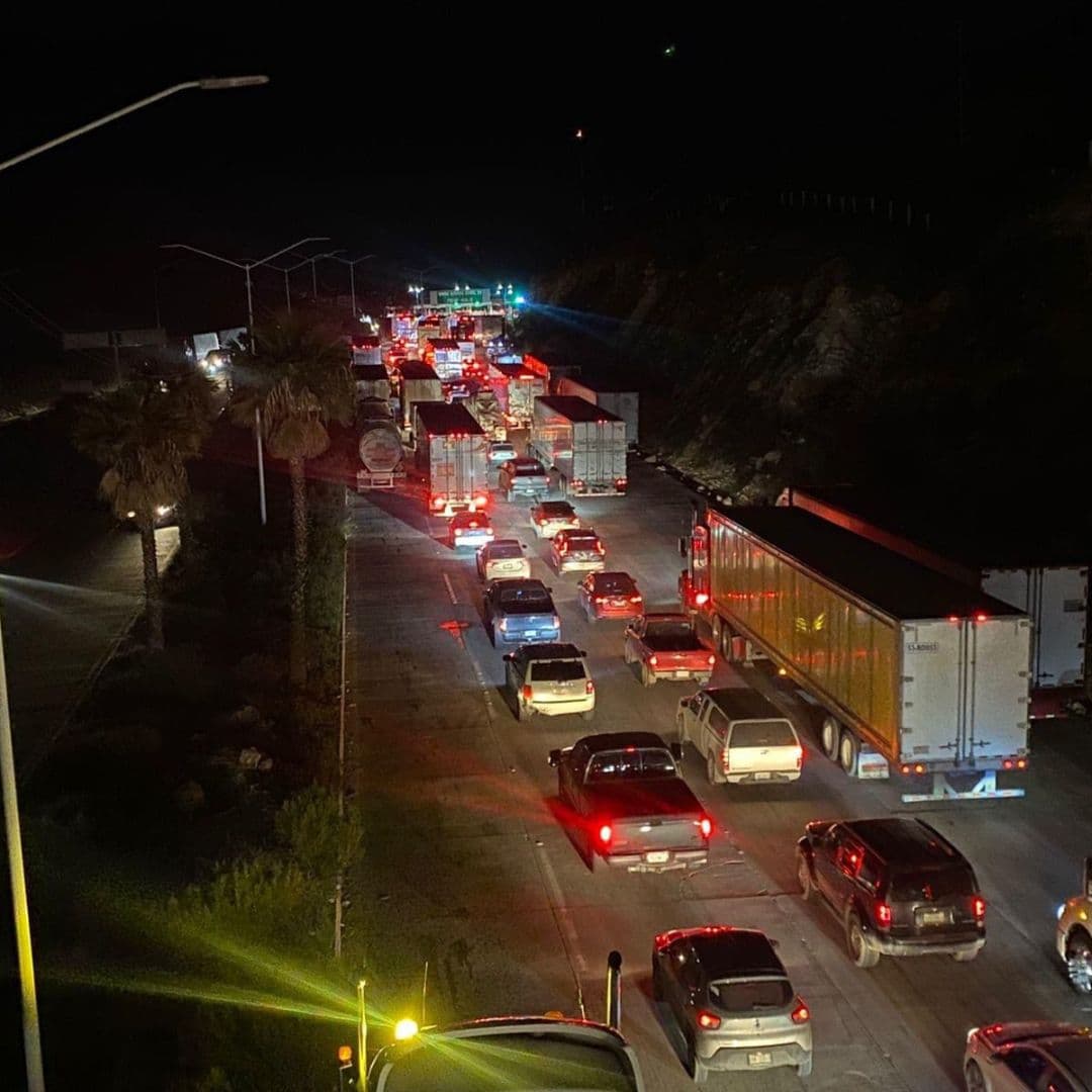 Fue liberada la caseta de cobro Tijuana-Tecate. I FOTO: BajaNews
