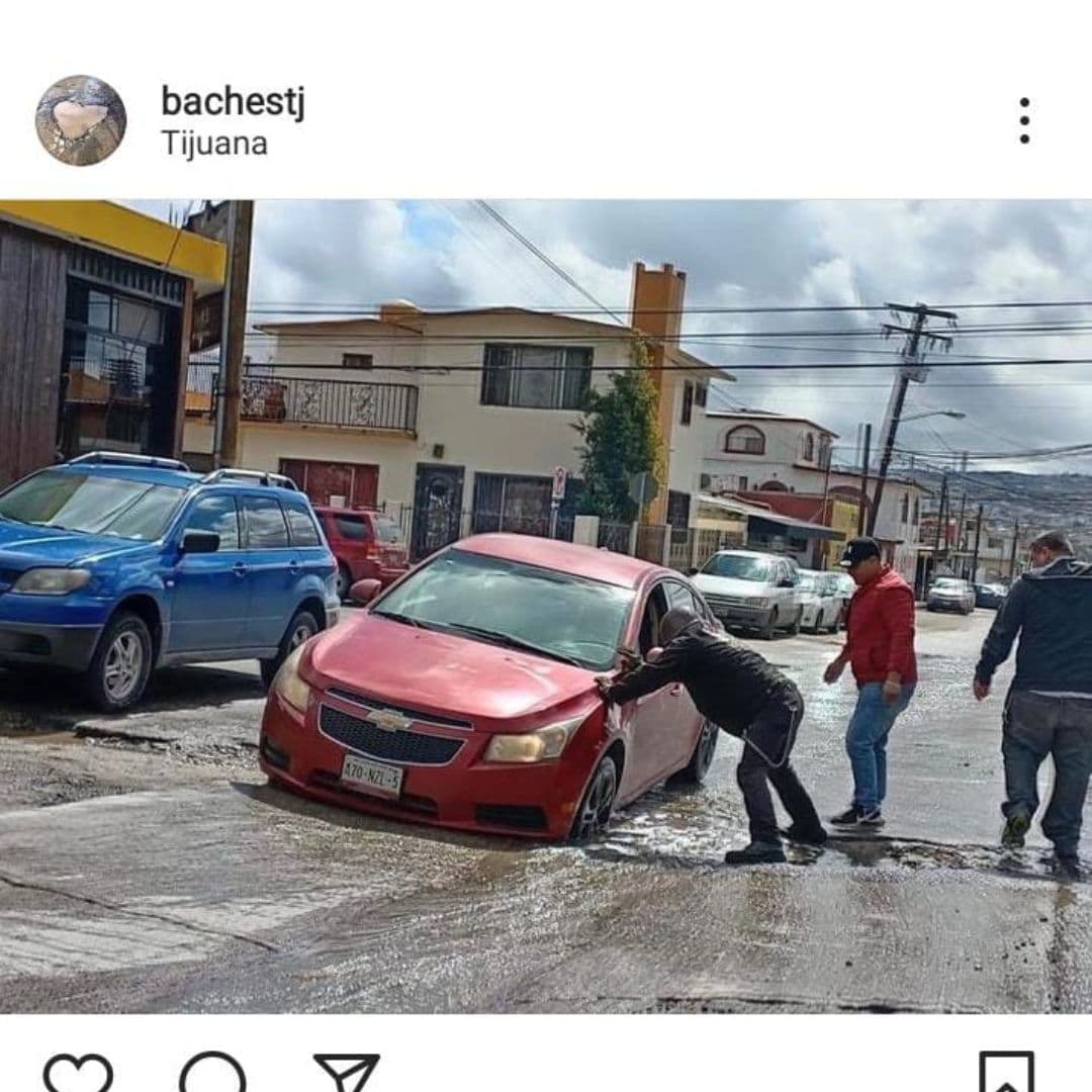Crean perfil en instagram para denunciar los baches de Tijuana. I FOTO: Cortesía