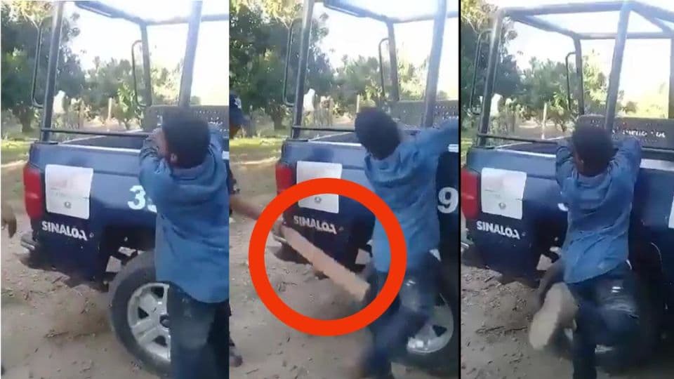 Golpean agentes municipales a un ciudadano con una tabla. I FOTO: WEB