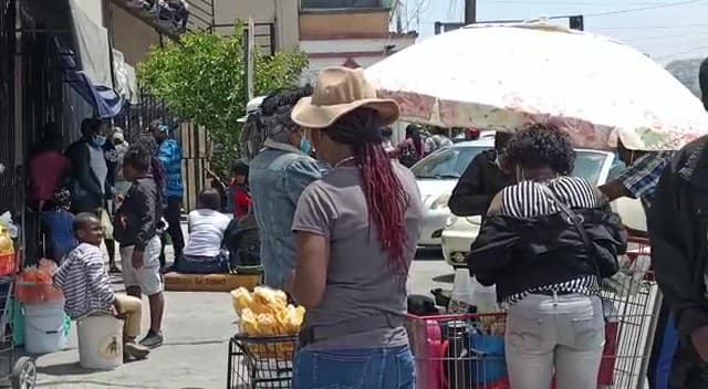 Migrantes en Tijuana