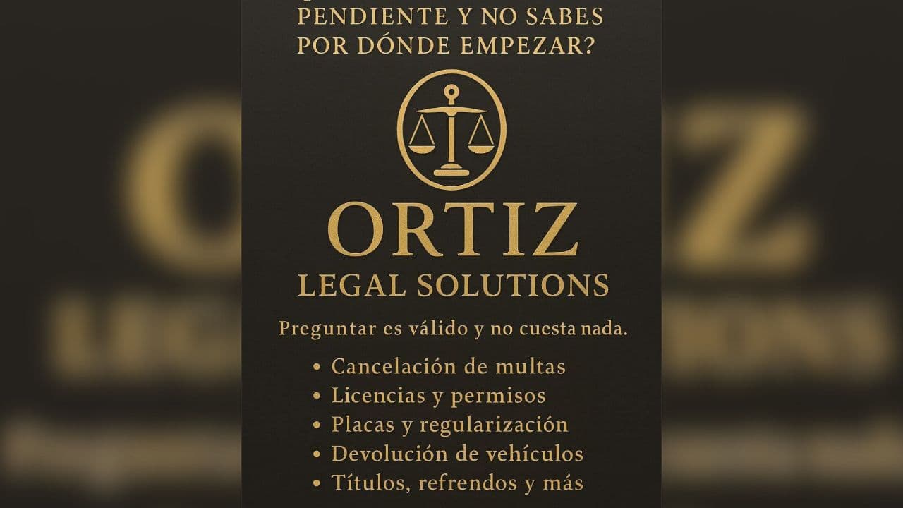 Pie de foto:  Ortiz Legal Solutions asegura resolver trámites de importación y regularización el mismo día, ofreciendo atención directa y sin filas.