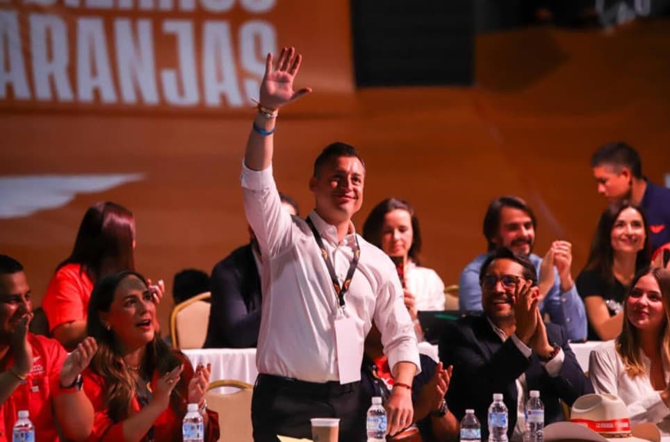 Luis Donaldo Colosio Riojas, fue ovacionado y le gritaron “¡presidente, presidente!”, durante la Sexta Asamblea de la Coordinación Nacional de Autoridades Municipales de Movimiento Ciudadano.