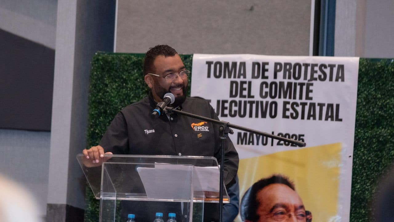 Eric Garibo Cárdenas rindió protesta como nuevo Secretario General de la CROC en Baja California, con el respaldo del líder nacional Isaías González Cuevas y diversos representantes del sector público y sindical.