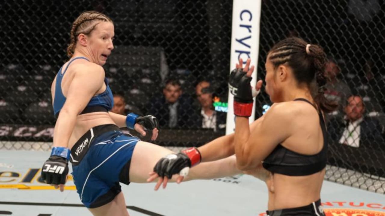 Melissa Martínez (der.) tuvo una buena presentación en la UFC. (Foto: UFC.com)