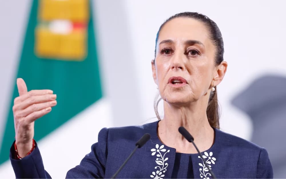 Claudia Sheinbaum durante su visita a Oaxaca, donde subrayó la importancia de mantener una relación sólida y respetuosa entre México y Estados Unidos.