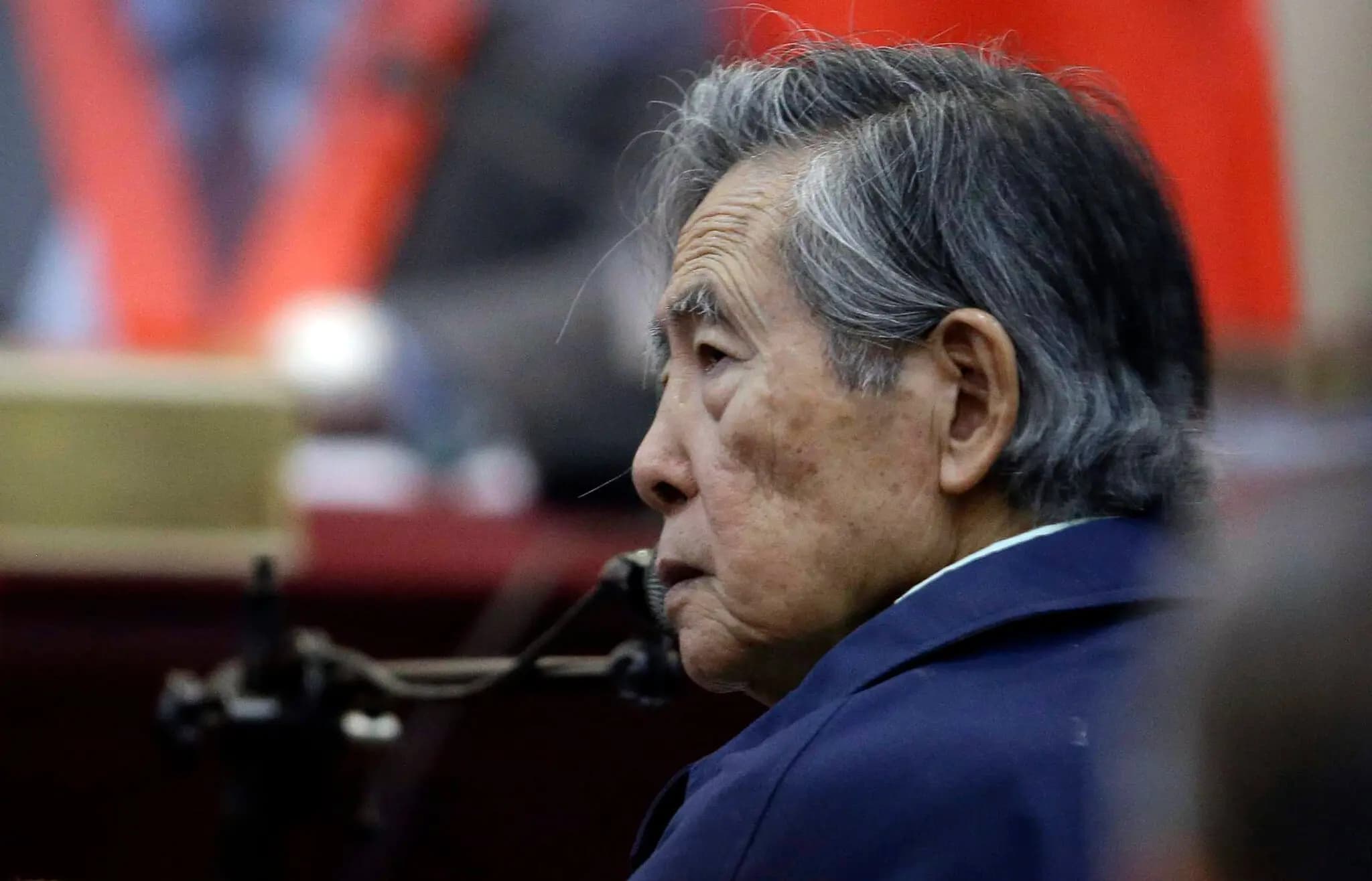 Expresidente peruano, Alberto Fujimori, durante su juicio IFOTO: Martín Mejía/Associated Press