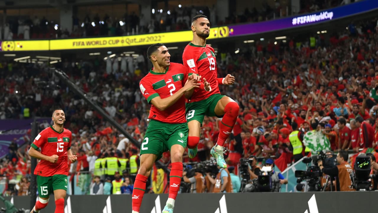 Un gol de Youssef En-Nesyri le dio el triunfo a Marruecos. (Foto: Twitter @FIFAWorldCup)