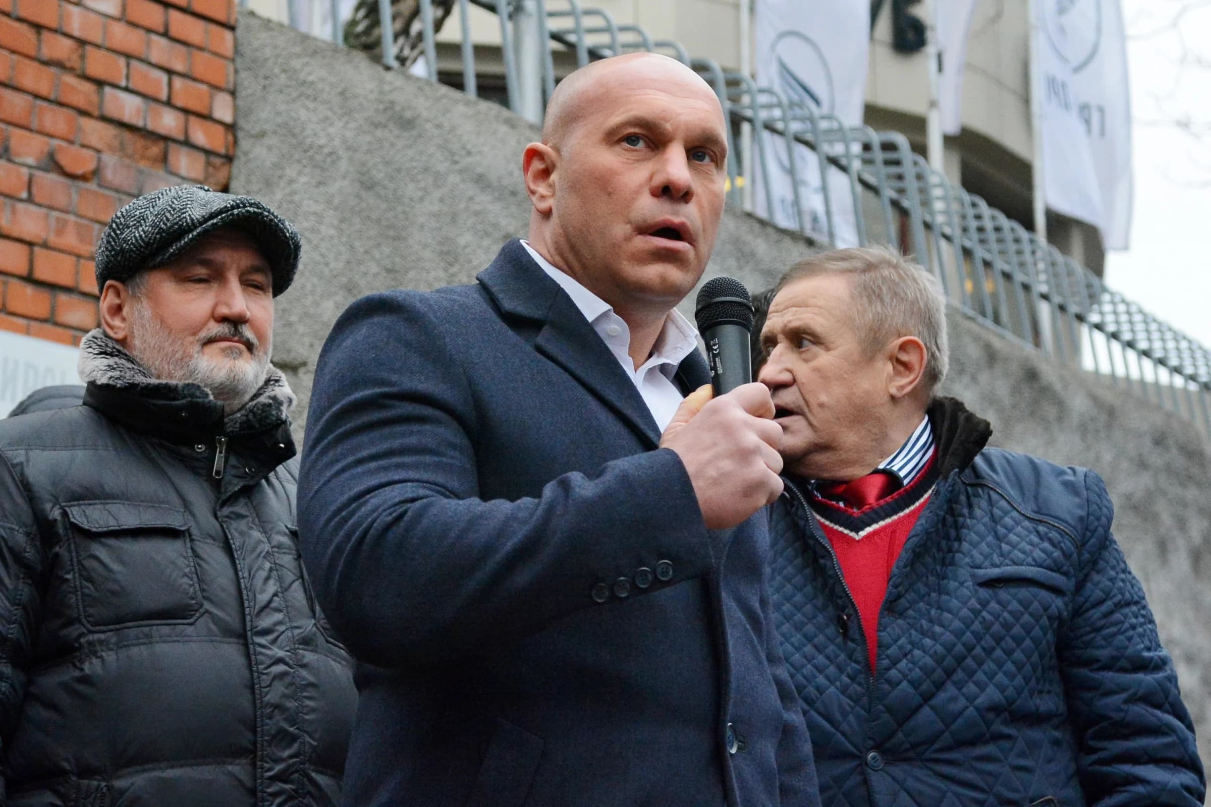 Illia Kyva, el político asesinado, durante una reunión del partido pro Rusia ucraniano IFOTO: Aleksandr Gusev