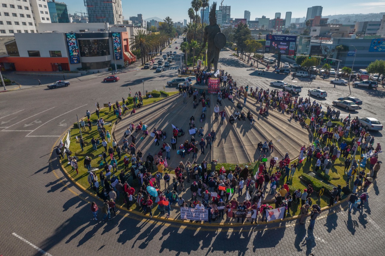 Marcha de AMLO en BC