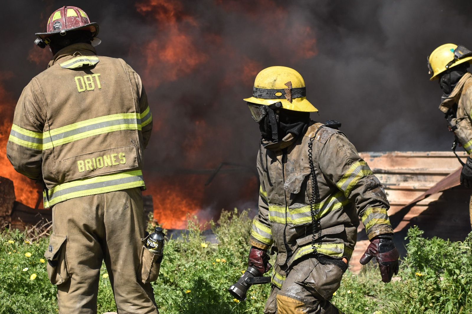 incendio en los pinos