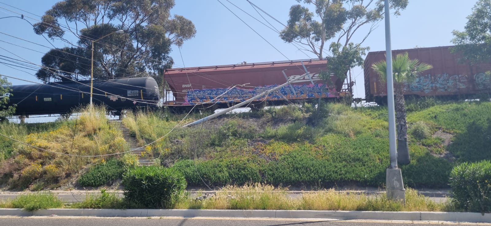 Choque de tren de carga causa apagón: Tijuana