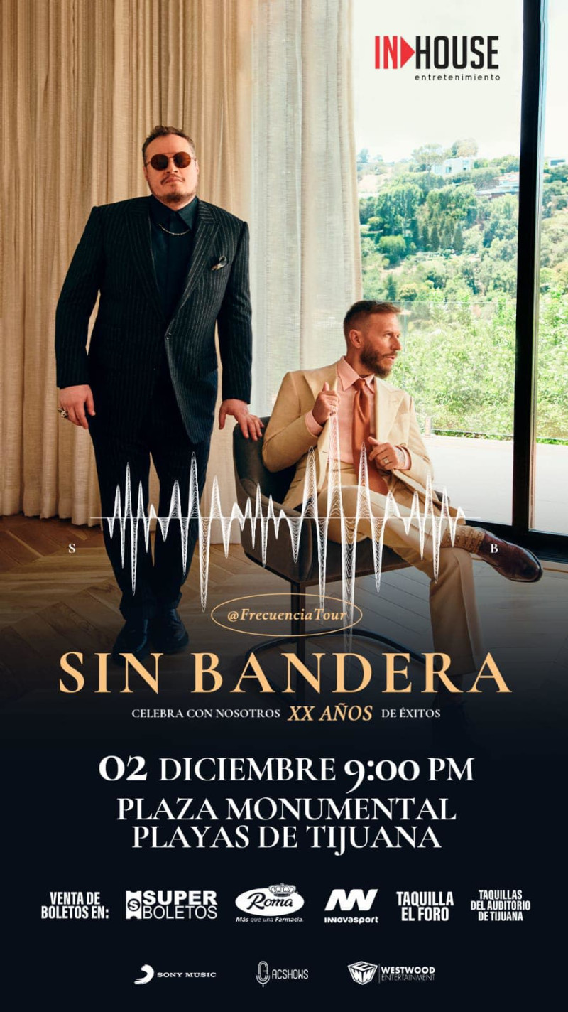 SIN BANDERA Concierto Tijuana