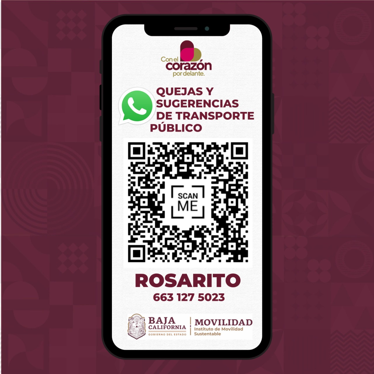 Código QR para: Rosarito