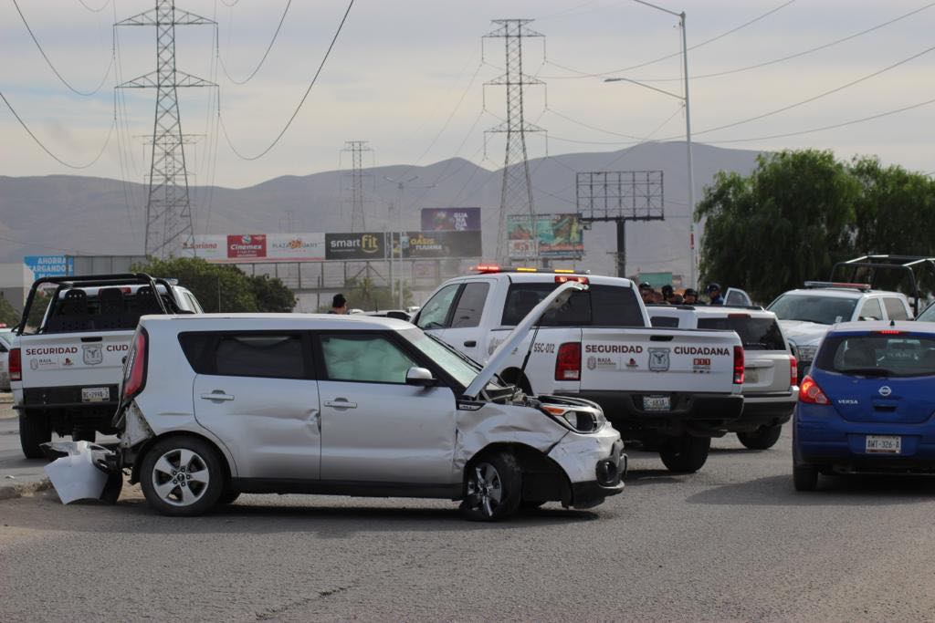 La persecución provoca un accidente vial