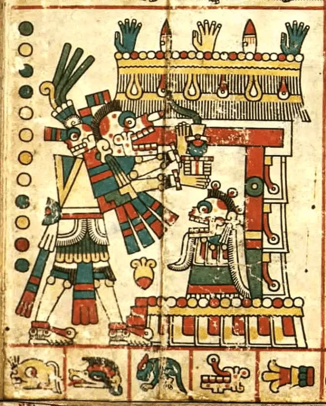 Mictlantecuhtli / señor de Mictlán - Codice Fejérvary Mayer