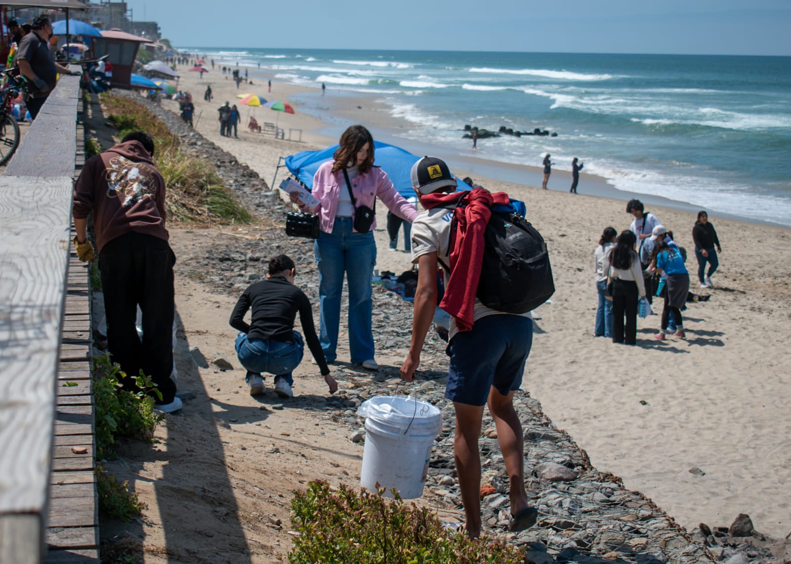 Se unen cientos de voluntarios para salvar las playas de BC