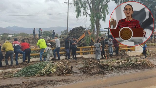 Sheinbaum anuncia atención a damnificados por ‘Rachel’ en Ensenada y San Quintín